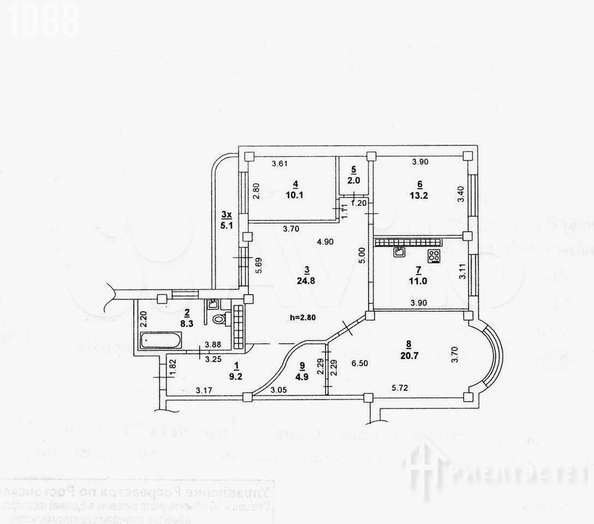 
   Продам 4-комнатную, 105 м², Лермонтовская ул, 89

. Фото 1.