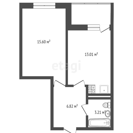 
   Продам 1-комнатную, 39 м², Пановой ул, 30к2

. Фото 1.