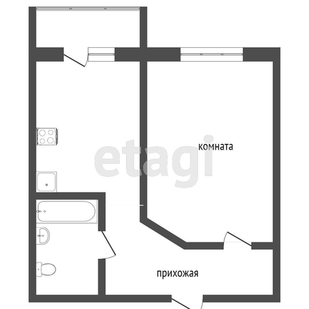 
   Продам 1-комнатную, 45 м², Комарова ул, 132А

. Фото 1.