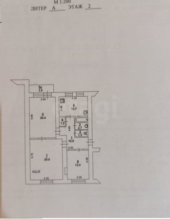 
   Продам 3-комнатную, 86 м², Таганрогская ул, 137/1

. Фото 1.