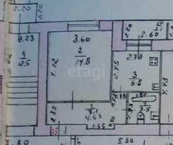 
   Продам 1-комнатную, 36 м², 40-летия Победы пр-кт, 73/15

. Фото 2.