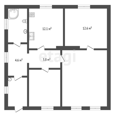 
   Продам 4-комнатную, 110 м², Ульяновская ул, 63

. Фото 1.