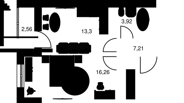 
   Продам 2-комнатную, 40.82 м², Культура, дом 2

. Фото 1.