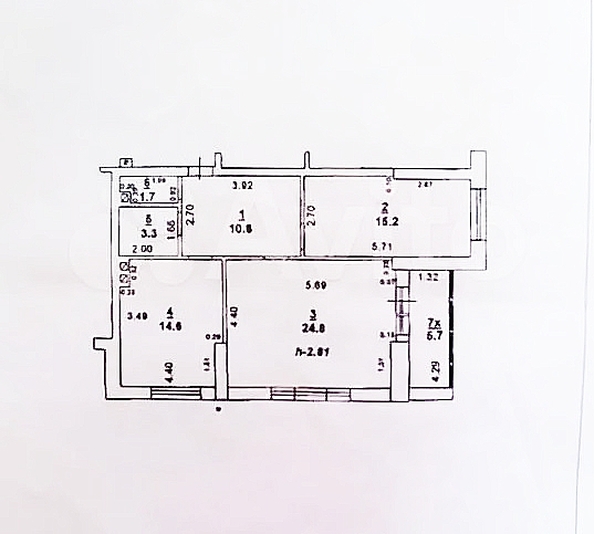 
   Продам 2-комнатную, 70 м², Извилистая ул, д 13

. Фото 9.