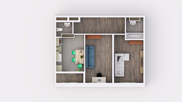 
   Продам 2-комнатную, 59.6 м², Frame (Фрейм), 11Б

. Фото 2.