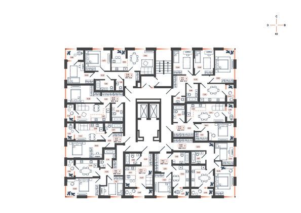 
  Продается 2-комн. квартира, 44.48 м², ЖК Темп, дом 2
. Фото 1.