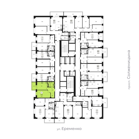 
   Продам 1-комнатную, 41.19 м², Сокольники, литера 8

. Фото 1.