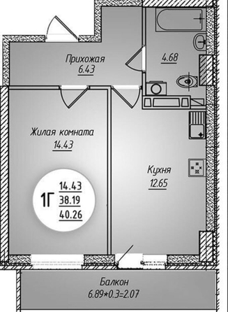 
   Продам 1-комнатную, 40.2 м², Горсоветская ул, 49/2

. Фото 10.