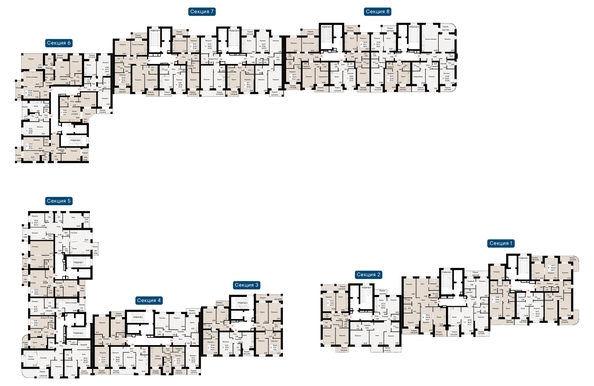 
  Продается 2-комн. квартира, 52.45 м², ЖК Курортный квартал Ривьера, дом 1
. Фото 1.