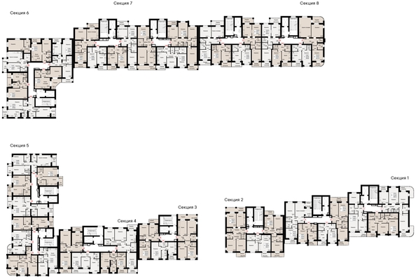 
   Продам 1-комнатную, 41.98 м², Курортный квартал Ривьера, дом 1

. Фото 1.