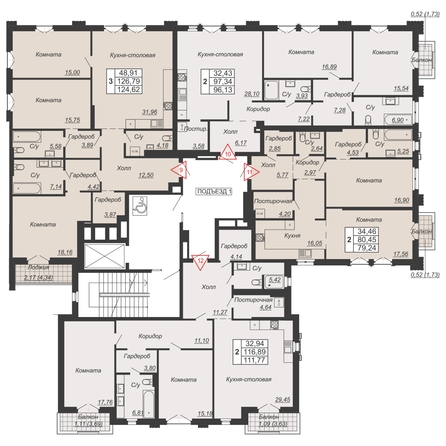 
  Продается 2-комн. квартира, 96.13 м², ЖК Дом-резиденция Собрание
. Фото 3.