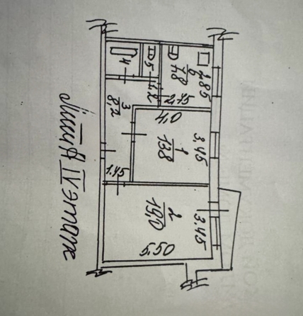 
   Продам 2-комнатную, 52.4 м², Платова ул, 64

. Фото 11.