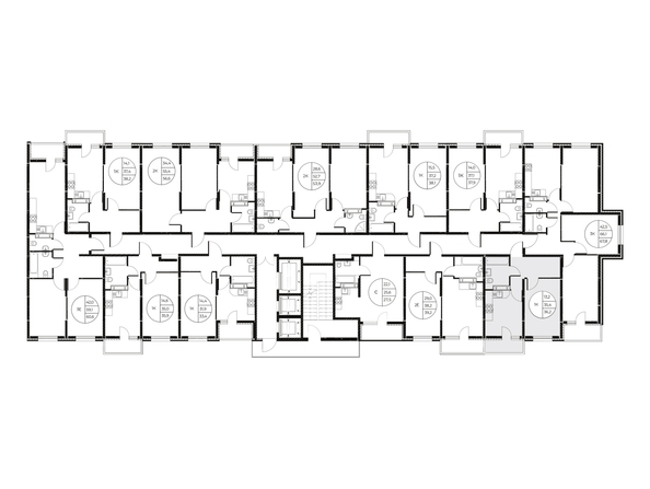 
  Продается 1-комн. квартира, 36.2 м², ЖК Панорама на Театральном, литера 1
. Фото 3.
