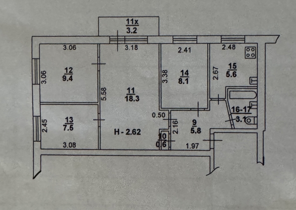 
  Продается 4-комн. квартира, 61 м², Коммунистический пр-кт, д. 48/2
. Фото 27.