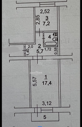 
  Продается 1-комн. квартира, 35.2 м², Платова ул, д. 72
. Фото 8.