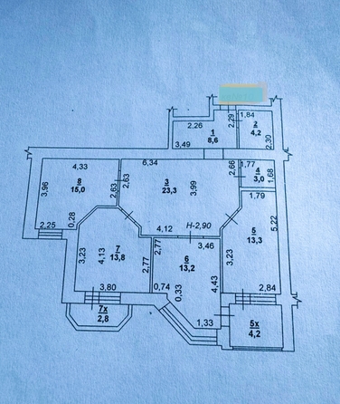 
  Продается 4-комн. квартира, 92.3 м², Доломановский пер, д. 11
. Фото 15.