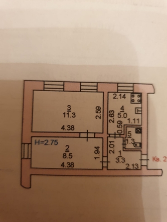 
  Продается 2-комн. квартира, 29.4 м², Павленко ул, д. 21б
. Фото 18.