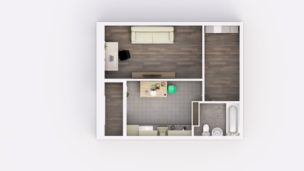 
  Продается 1-комн. квартира, 35.1 м², ЖК Frame (Фрейм), 11Б
. Фото 2.
