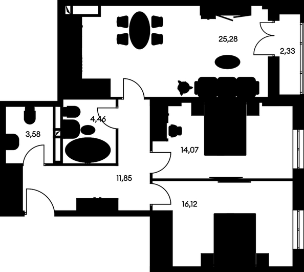 
  Продается 3-комн. квартира, 79.19 м², ЖК Культура, дом 1
. Фото 1.