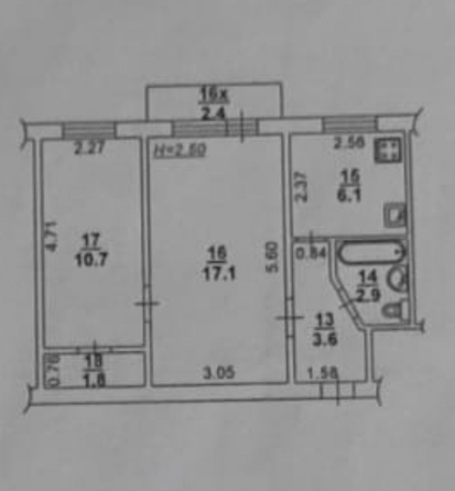 
  Продается 2-комн. квартира, 42 м², Казахская ул, д. 153
. Фото 11.