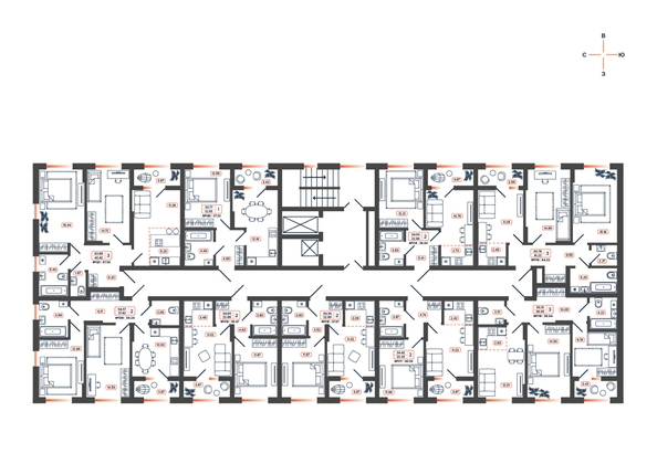 
  Продается 3-комн. квартира, 64.33 м², ЖК Темп, дом 1
. Фото 16.