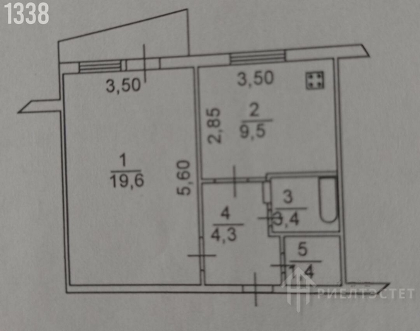 
  Продается 1-комн. квартира, 39 м², Волкова ул, д. 3/1
. Фото 1.