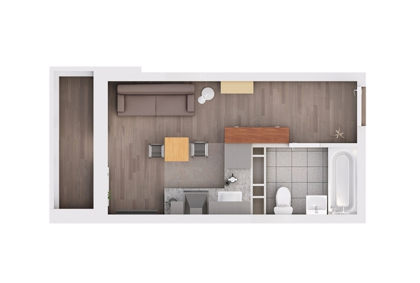 
  Продается студия, 32.35 м², ЖК Gray (Грэй), кв-л 11-2
. Фото 2.