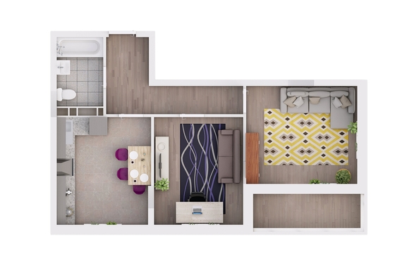 
  Продается 2-комн. квартира, 57.85 м², ЖК Gray (Грэй), кв-л 11-2
. Фото 2.