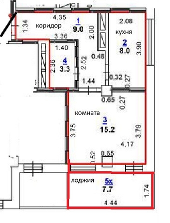 
  Продается 1-комн. квартира, 43.2 м², Зорге ул, д. 9
. Фото 11.