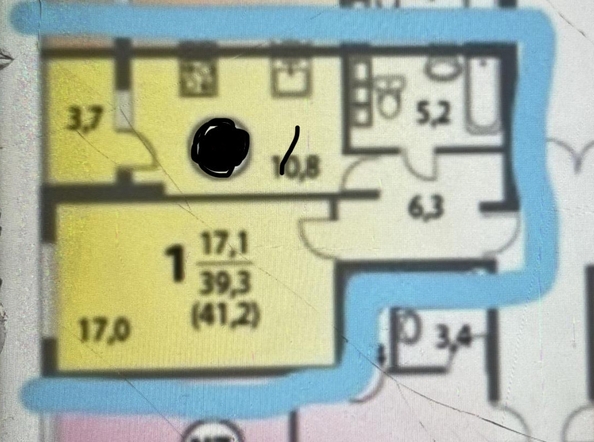 
  Продается 1-комн. квартира, 39.3 м², Орбитальная ул, д. 15
. Фото 10.