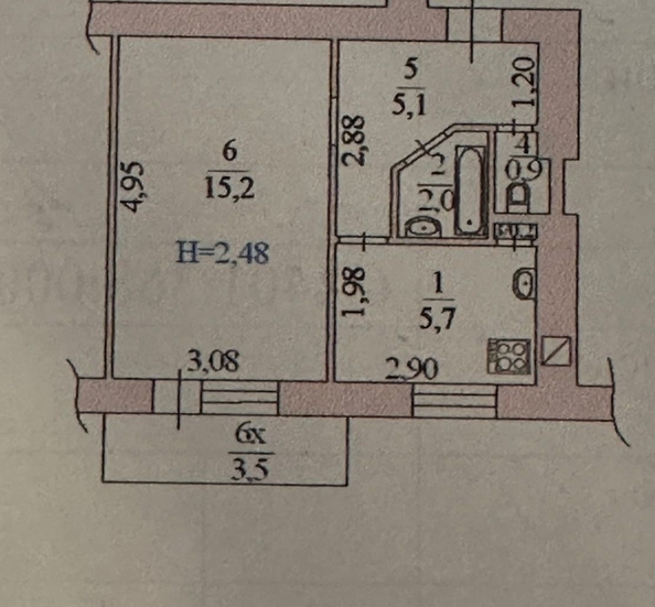 
  Продается 1-комн. квартира, 34.9 м², Максима Горького ул, д. 291
. Фото 5.