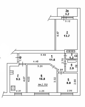 
  Продается 3-комн. квартира, 64 м², 40-летия Победы пр-кт, д. 89
. Фото 10.