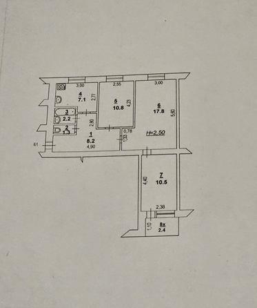 
  Продается 3-комн. квартира, 58.6 м², Текучева ул, д. 112
. Фото 15.
