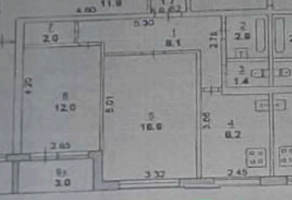 
  Продается 2-комн. квартира, 54 м², Михаила Нагибина пр-кт, д. 37
. Фото 22.