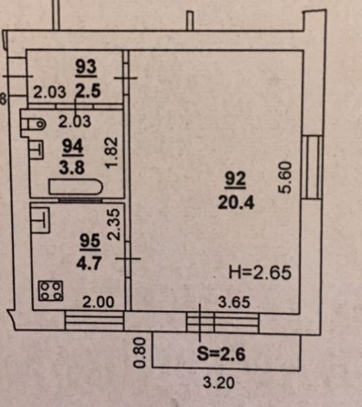 
  Продается 1-комн. квартира, 31.4 м², Ленина пр-кт, д. 101
. Фото 10.