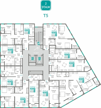 
  Продается 2-комн. квартира 61.78 м², в ЖК Благо. Фото 1.