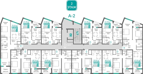 
  Продается 2-комн. квартира 64.49 м², в ЖК Подсолнух. Фото 1.