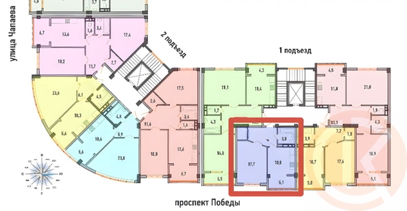 
  Продается 1-комн. квартира 47 м². Фото 19.