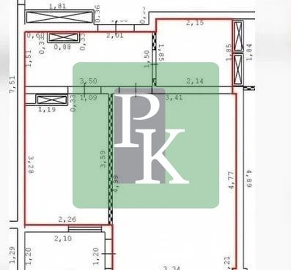 
  Продается 1-комн. квартира 34 м². Фото 22.