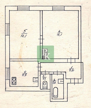 
  Продается 2-комн. квартира 55 м². Фото 17.