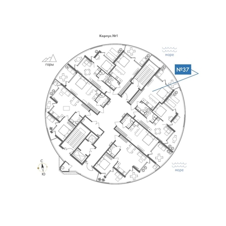 
  Продается апартамент 42.37 м², в АО Паруса Мечты. Фото 2.