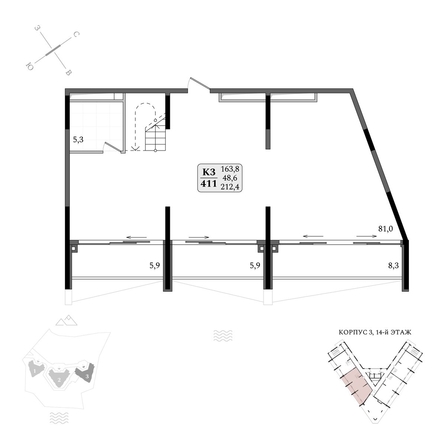
  Продается апартамент 212.4 м², в АК Летто. Фото 4.