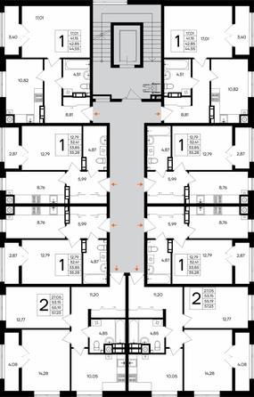 
  Продается 2-комн. квартира 56.94 м², в ЖК Сезоны. Фото 1.