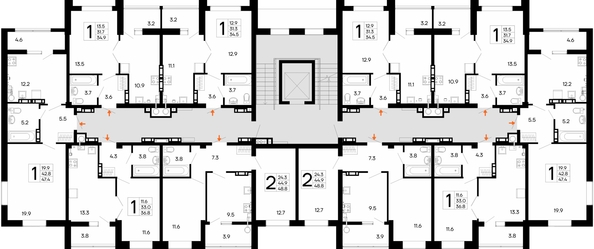 
  Продается 1-комн. квартира 47.4 м², в ЖК Утёсов. Фото 1.
