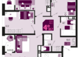 Первое место, квартал 1.6, литер 2: Планировка 4-комн 91,7 м²