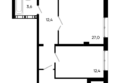 Моне: Планировка 2-комн 79,1, 79,3 м²