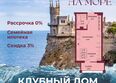Клубный дом Ялта: Планировка Студия 30,92, 31,12 м²