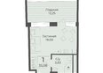 Тамерун, корп 1: Планировка 1-комн 35,08 м²