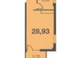 Каравелла Португалии, литера 10: Планировка Студия 28,93 м²