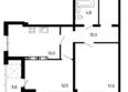 Моне: Планировка 2-комн 64,4 м²